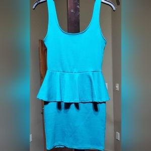 Women's S Forever 21 teal pencil dress